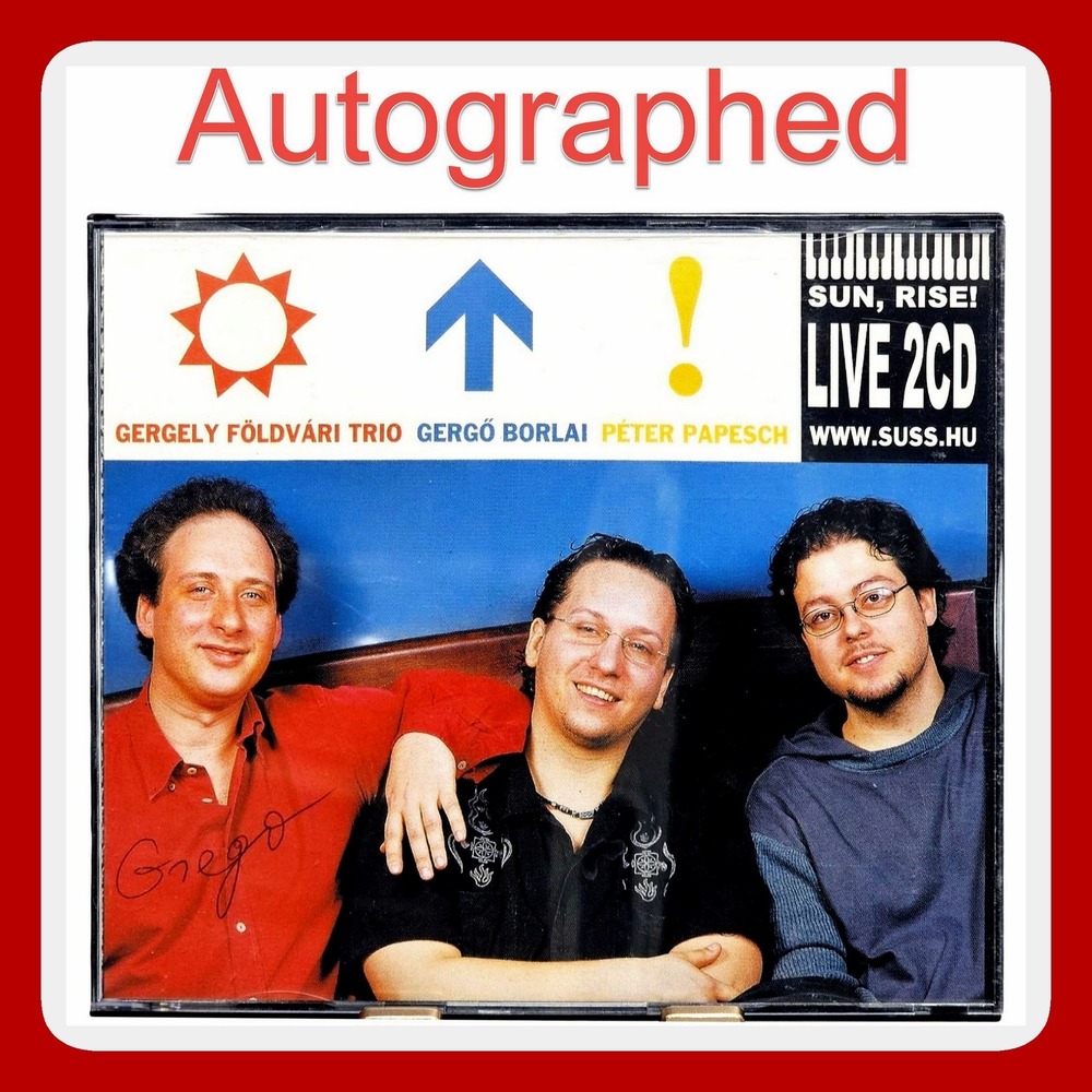 Gergely Foldvari Trio Sun Rise Live 2CD Signed Jazz Fusion Gergo Borlai 2002